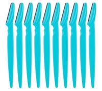 LOAFTWICRE Eyebrow Razor 3/10Pcs Eye Brow Removal Cutters Knife Makeup Scraper Eyebrow Trimmer Blade Women Face Shaver Portable(Color2-10pcs)