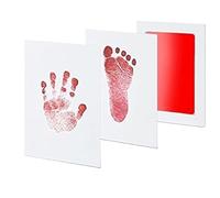 LOAFTWICRE Handprint Footprint Imprint Kit Souvenirs Casting Ink Pad Clay(Color2-1pc)
