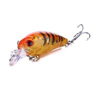 LOAFTWICRE Lure 1PC Wobbler Crankbait Fishing Lure Bionic Artificial 3D Eyes Mini Tackle 4.5CM/4G(5)