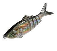 LOAFTWICRE Lure Swimbait 12.5cm Multi Joint Lure 3D Laser Bionic Fish Swimming Ball Sinking Hard Bait(Color1)