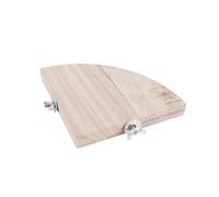 LOAFTWICRE Parrot Perch 1Pc Bird Parrot Wood Platform Stand Hamster Branch Perches For Cage Pet Supplies(M 13x13cm)