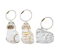 LOAFTWICRE Pet Fur Memorial Keychain Cat Hair Keepsake Pendant For Backpack Purse For Owners Souvenir(Mix B-3PCS)