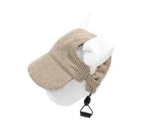 LOAFTWICRE Pet Sun Hat Big Dog Baseball Cap Corduroy Adjustable Pet Sun Hat For Small Medium Large Dogs Supplies(Color5,S-advise 4-7.5kg)