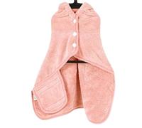 LOAFTWICRE Pet Towel Pet Bathrobe For Dogs And Cats Super Absorbent Bath Towel Adjustable Collar And Belly Strap(Color5,XS)