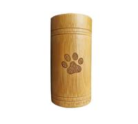 LOAFTWICRE Pet Urn Handmade Pet Urns Dog Paw Cat Foot Pattern Cremation Ashes Keepsake Casket Accessories(15X5CM)