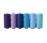 LOAFTWICRE Sewing Thread 24 Color Sewing Thread Reel Machine Hand Embroidery About 40 Meters Per Roll Household(Color4)