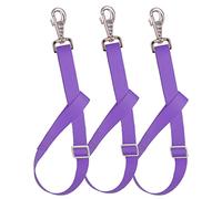 Loaged Adjustable Nylon Bucket Strap （3 Pack）- for Hay Nets, Water Buckets, Hanging Strap,Horse Outdoor Feeders,Heavy Duty Horse Water Feed, 30" (Purple)