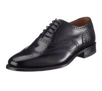 Loake 202B Mens Formal Wing Tip Brogue Shoes Black Polished 10