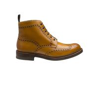 Loake Bedale Mens Wide Fit Brogue Boots Loake Loake Bedale Mens Wide Fit Brogue Boots TAN Burnished 7