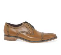 Loake Foley Mens Formal Lace Up Shoes 7 Tan Burnished