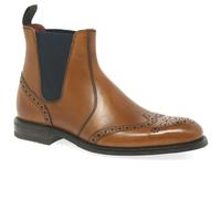 Loake Hoskins Mens Brogue Chelsea Boots - UK 9, Tan