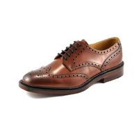 Loake Men's Chester Dainite Brogues - Mahogany Leather, Brown, UK10
