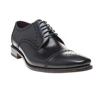 Loake Mens Foley Brogue Shoes Black 8 UK