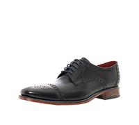 Loake Mens Foley Brogue Shoes Black 8 UK