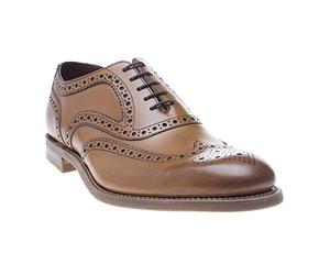 Loake Mens Kerridge Brogue Shoes Tan 10 UK