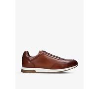 Loake Mens Loake Bannister Tonal-Stitching Leather Low-Top Trainers Tan Eur 44 / 10 UK Men