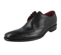 Loake Mens Loake Brogue Lace Up Leather Shoes Stitch - Black - UK 9.5