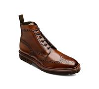 Loake Mens Pegasus Hand-Painted Calf Leather Brogue Derby Boots 9 UK