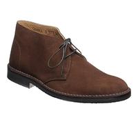 Loake Mens Sahara Classic Desert Boots with Rubber Sole in Black,Navy,Brown and Beige Suede (7 UK, Brown Suede)