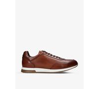 Loake Mens Tan Bannister Tonal-stitching Leather Low-top Trainers Eur 46 / 12 Uk Men