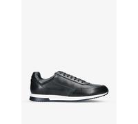 Loake Mens Vy Bannister Tonal-stitching Leather Low-top Trainers Eur 46 / 12 Uk Men