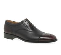 Loake Woodstock Lace Up Half Brogues - UK 10, Burgundy