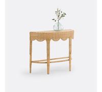 Loama Braided Rattan Console Table Natural