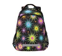Loancwa Neon Starlight Pattern Backpack Purse for Women Men Personalized Laptop Notebook Tablet School Bag Stylish Casual Daypack, 13 14 15.6 inch