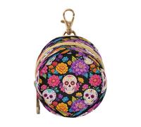 Loancwa Skein Of The Dead Pattern Polyester Pacifier Case for Baby Girls Mini Circle Pouch Portable Pacifier Holder Fashion Storage Bag