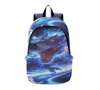 Loancwa Travel Backpack for Women Men, 25L Cool and Stylish Dragon Pattern Casual Daypack, Lightweight Bag for Work,exercise, Travel, Hiking.Model：01