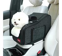 Loapooet Dog Car Seat Center Console for Small Pets - Portable Booster for Cats and Dogs - Travel Bags - Fully Detachable and Washable Front Seats for Medium Dogs