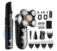 Loarysk Head Shavers Bald Men& Manscape Body Hair Trimmer Kit,Waterproof Head Shaver for Bald Men with Body Hair Trimmer for Groin/Pubic/Balls, USB-C Rechargeable with LED Display
