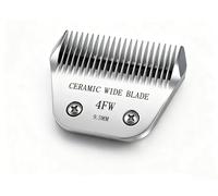Loarysk Precision Ceramic Wide Blades for Dog Grooming,Compatible with Andis,Oster A5,Wahl km10 Clippers-Dog and Cat Grooming Replacement Blade (4FW(9.5MM))