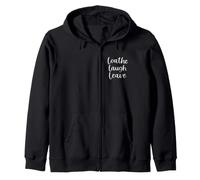 Loathe Laugh Leave Funny Introvert Love Live Sarcastic Zip Hoodie