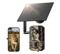 Loatos Trail Camera, 2k HD Live View Game Camera Built-in 4G LTE SIM Card Celluar Trail Cameras with Game Cameras with Night Vision Motion Activated Waterproof IP66 Rating 0.2S Trigger Speed
