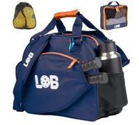 LOB Pickleball Bag for Men and Women Multipack - with Accessories for Your Equipment Essentials Extra Pouch - Fence Hook - Nylon Mesh Bag with Two Water Bottle Holders Pickle Ball Paddle Bag (Blue)