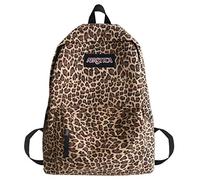 Lobagve Leopard Print Corduroy School Backpack Large College Backpack Bookbag Laptop Backpack Computer Bag Travel Daypack for Girl Boy, 5762 Leopard Print, One Size, Daypack Backpacks