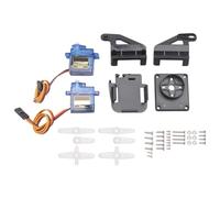 Lobamop 1 Set Dual Axis Servo Gimbal Anti-Vibration Camera Platform Mount PTZ Pan/Tilt with 2 Pieces 9G Servo with 2 Pieces 9G Servo for FPV Drone Mounting