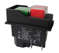 Lobamop Electromagnetic Switches Pushbutton Switches for Garden Tools KJD17 220V 4 Pin -Terminals
