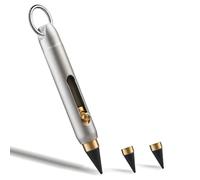 Lobamop Everlasting Metal Inkless Pen, Titanium Forever Erasable Pen for Sketch Drawing Writing Mini Mechanical Pencil