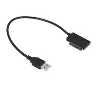 Lobamop USB Adapter PC 6P+7P CD DVD Rom to USB 2.0 Converter Slimline 13 Pin Drive Cable for PC Laptop Notebook