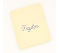 Lobeko Personalised Baby Blanket with Name Soft Waffle Fleece Newborn Blanket Custom Baby Gift Baby Shower Present Nursery Essential for Baby Girls & Boys 6 Colours