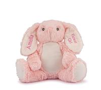 Lobeko Personalised Bunny Custom Teddy Bear with Name 1st Birthday Gift for Girl or Boy Personalised Baby Gift Christening Gift First Birthday Keepsake Toy