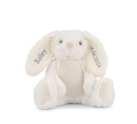 Lobeko Personalised Bunny Custom Teddy Bear with Name 1st Birthday Gift for Girl or Boy Personalised Baby Gift Christening Gift First Birthday Keepsake Toy