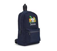 Lobeko Personalised Mini Backpack Kids Rucksack with Name Toddler Bag for Nursery, School, Travel & PE Embroidered Childrens Backpack with Unicorn, Dinosaur, Safari, Football Designs