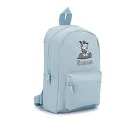 Lobeko Personalised Mini Backpack Kids Rucksack with Name Toddler Bag for Nursery, School, Travel & PE Embroidered Childrens Backpack with Unicorn, Dinosaur, Safari, Football Designs
