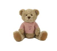 Lobeko Personalised Teddy Bear with Custom Jumper 25cm Keel Sherwood Soft Toy Plush Stuffed Animal Gift for Baby Child Birthday Anniversary Get Well Christening or Fathers Day Keepsake