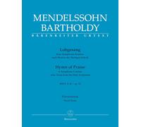 Lobgesang Hymn of Praise Op.52 MWV A 18 (Vocal Score), Felix Mendelssohn