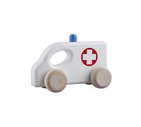 Lobito Toys Wooden Ambulance Toy | Montessori Toys for Baby & Toddlers | Sensory Motor Skills | Kids Gift 1 2 3 Years Old for Boy or Girl
