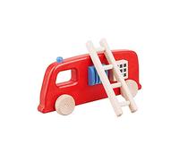 Lobito Toys Wooden Fire Engine Toy | Montessori Toys for Baby & Toddlers | Sensory Motor Skills | Kids Gift 1 2 3 Years Old for Boy or Girl